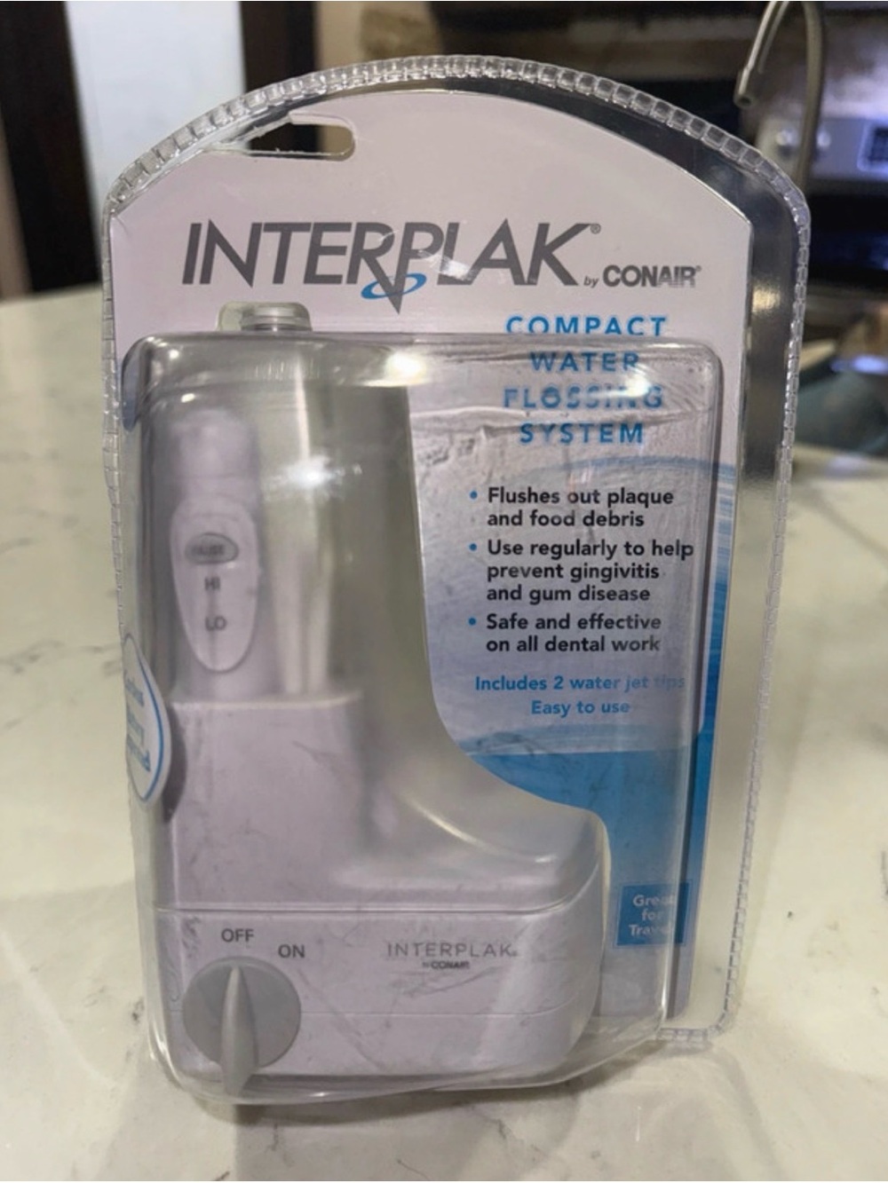 Interplak by Conair Compact Water Flossing System - White